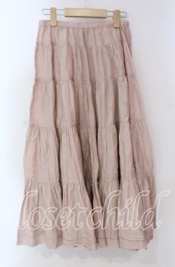画像3: PINK HOUSE / 裾タックロングスカート  ピンク O-25-10-28-025-LO-SK-IG-OS