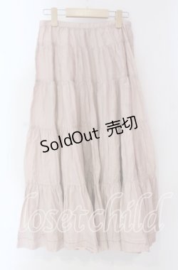 画像3: PINK HOUSE / 裾タックロングスカート  ピンク O-25-10-28-025-LO-SK-IG-OS
