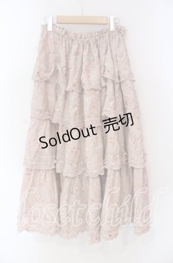 画像3: PINK HOUSE / 花冠柄フリルスカート【お直しあり】  ピンク O-25-10-28-028-LO-SK-IG-OS