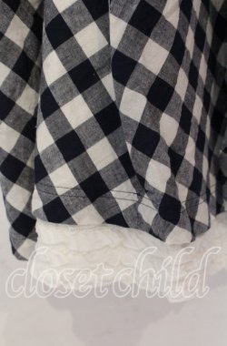 画像2: PINK HOUSE / ギンガムチェックピコフリルスカート【お直しあり】  クロ×シロ O-25-10-28-031-LO-SK-IG-OS