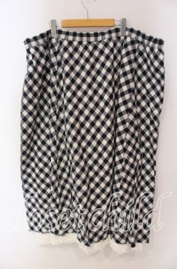 画像3: PINK HOUSE / ギンガムチェックピコフリルスカート【お直しあり】  クロ×シロ O-25-10-28-031-LO-SK-IG-OS