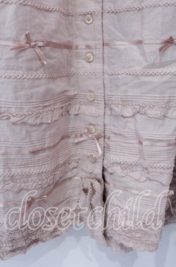 画像2: PINK HOUSE / ピコフリルテープリボンスカート【お直しあり】  ピンク O-25-10-28-032-LO-SK-IG-OS