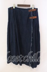 INGEBORG / デニム巻きスカート【お直しあり】  インディゴ O-25-10-28-033-LO-SK-IG-ZT447