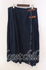 画像1: 【SALE】INGEBORG / デニム巻きスカート【お直しあり】  インディゴ O-25-10-28-033-LO-SK-IG-ZT447 (1)