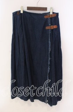 画像1: INGEBORG / デニム巻きスカート【お直しあり】  インディゴ O-25-10-28-033-LO-SK-IG-OS