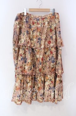 画像1: WONDERFUL WORLD / ブラワーティアードスカート【お直しあり】  ピンク O-25-10-28-034-LO-SK-IG-OS