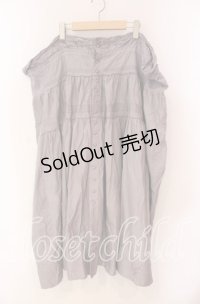 WONDERFUL WORLD / レースアップタックフリルスカート【お直しあり】  ラベンダー O-25-10-28-035-LO-SK-IG-OS