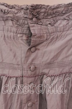 画像2: WONDERFUL WORLD / レースアップタックフリルスカート【お直しあり】  ラベンダー O-25-10-28-035-LO-SK-IG-OS