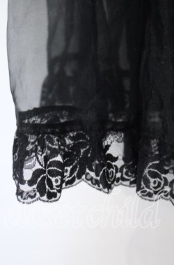 画像2: metamorphose / オーガンジーロングパニエ  クロ O-25-10-28-039-ME-SK-IG-OS