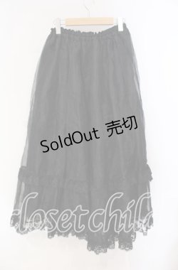 画像3: metamorphose / オーガンジーロングパニエ  クロ O-25-10-28-039-ME-SK-IG-OS