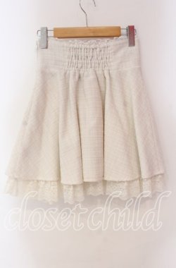 画像3: Ank Rouge / ビジュー配色ツイードスカート M シロ O-25-10-28-041-CA-SK-OW-OS