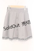 axes femme / チェック&裾レーススカート M グレー O-25-10-28-042-AX-SK-OW-OS