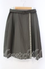 F i.n.t / ロゴリボン使いプリーツスカート  グリーン O-25-10-28-043-CA-SK-IG-ZT120