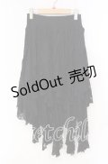 PUNK RAVE / Gothic Black Irregular Skirt イレギュラースカート  ブラック O-25-10-28-047-PU-SK-IG-OS