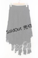 PUNK RAVE / Gothic Black Irregular Skirt イレギュラースカート  ブラック O-25-10-28-047-PU-SK-IG-OS