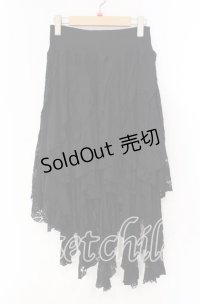 PUNK RAVE / Gothic Black Irregular Skirt イレギュラースカート  ブラック O-25-10-28-047-PU-SK-IG-OS