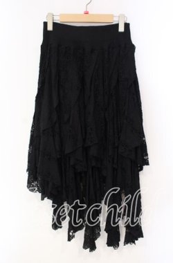 画像1: PUNK RAVE / Gothic Black Irregular Skirt イレギュラースカート  ブラック O-25-10-28-047-PU-SK-IG-OS