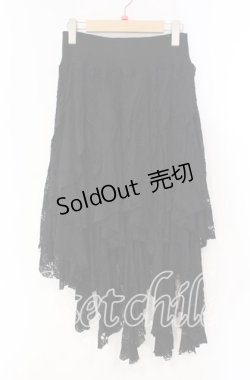 画像1: PUNK RAVE / Gothic Black Irregular Skirt イレギュラースカート  ブラック O-25-10-28-047-PU-SK-IG-OS
