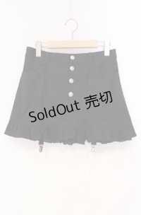 BPN / バックティアードガータースカート M ブラック O-25-10-28-049-GO-SK-IG-OS