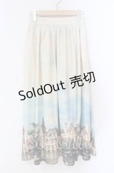 axes femme NOSTALGIE / ベイサージュ柄ロングスカート F ベージュ O-25-10-28-051-AX-PA-OW-OS