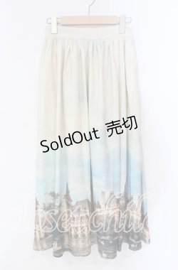 画像1: axes femme NOSTALGIE / ベイサージュ柄ロングスカート F ベージュ O-25-10-28-051-AX-PA-OW-OS