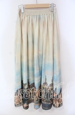 画像3: axes femme NOSTALGIE / ベイサージュ柄ロングスカート F ベージュ O-25-10-28-051-AX-PA-OW-OS