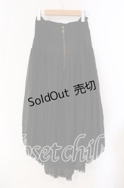 画像4: Ozz oneste / バタフライレース付きシャーリングスカート  ブラック×レッド O-25-10-28-053-OO-SK-IG-OS