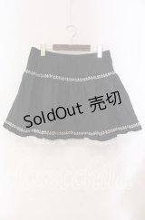 PUTUMAYO / クロスレーススカート  ブラック×ホワイト O-25-10-28-055-PT-SK-IG-OS