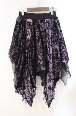 画像1: GOTH他 / ランダムスカート  ブラック×パープル O-25-10-28-056-GO-SK-IG-OS
