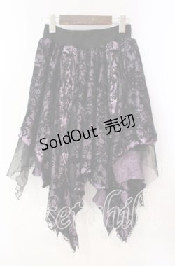 画像3: GOTH他 / ランダムスカート  ブラック×パープル O-25-10-28-056-GO-SK-IG-OS