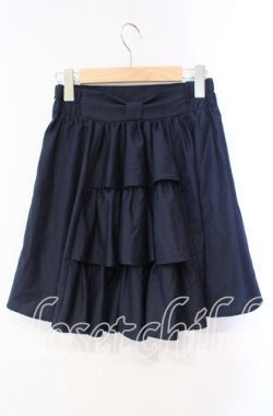 画像2: Blue rouge / バックティアードミニスカート  ネイビー O-25-10-28-058-CA-SK-IG-OS