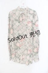 MEN'S KANEKO ISAO / ローズチェックシャツ  ピンク O-25-10-28-064-LO-BL-IG-OS