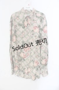 MEN'S KANEKO ISAO / ローズチェックシャツ  ピンク O-25-10-28-064-LO-BL-IG-OS