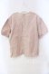 画像3: KANEKO ISAO / ピコフリルボーダー半袖ブラウス【お直しあり】  ピンク O-25-10-28-071-EL-BL-IG-OS (3)