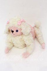 BABY,THE STARS SHINE BRIGHT / プードルのプーチBAG バッグ  アイボリー×ピンク×青目 O-25-10-28-006-BA-BG-IG-OS