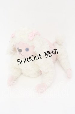 画像1: BABY,THE STARS SHINE BRIGHT / プードルのプーチBAG バッグ  アイボリー×ピンク×青目 O-25-10-28-006-BA-BG-IG-OS