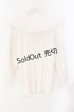 画像3: EATME / フェイクファーオフショルダーニットワンピ F シロ O-25-10-28-079-LO-TO-OW-OS