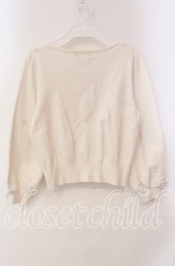 画像3: LODISPOTTO / リボン&ビジュー配色カーディガン M シロ O-25-10-28-081-LO-TO-OW-OS