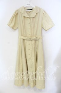 an another angelus / スカラップ開衿シャツワンピース  イエロー O-25-10-28-087-CA-OP-IG-ZT512