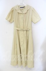 画像1: 【SALE】an another angelus / スカラップ開衿シャツワンピース  イエロー O-25-10-28-087-CA-OP-IG-ZT512 (1)