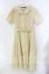 画像1: an another angelus / スカラップ開衿シャツワンピース  イエロー O-25-10-28-087-CA-OP-IG-OS (1)
