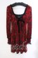 画像1: KILL STAR / ETARNAL TORMENT MINI DRESS ドレス XS レッド×ブラック O-25-10-28-089-SL-OP-IG-OS (1)