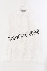 h.NAOTO / ナイトメアー・ビフォア・クリスマス ブラウス M ホワイト O-25-10-28-094-HN-BL-IG-OS
