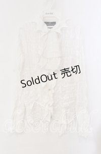 h.NAOTO / ナイトメアー・ビフォア・クリスマス ブラウス M ホワイト O-25-10-28-094-HN-BL-IG-OS