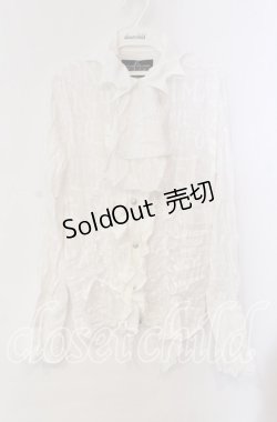 画像1: h.NAOTO / ナイトメアー・ビフォア・クリスマス ブラウス M ホワイト O-25-10-28-094-HN-BL-IG-OS