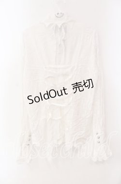 画像3: h.NAOTO / ナイトメアー・ビフォア・クリスマス ブラウス M ホワイト O-25-10-28-094-HN-BL-IG-OS