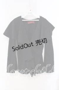 Antique beasT / 宵闇のカーディガン  ブラック O-25-10-28-095-PU-TO-IG-OS