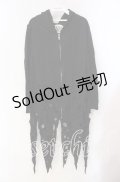 STIGMATA / クラッシュダメージパーカー  ブラック O-25-10-28-096-GO-TO-IG-OS