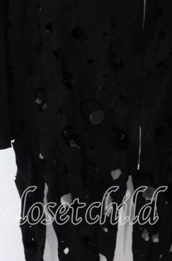 画像2: STIGMATA / クラッシュダメージパーカー  ブラック O-25-10-28-096-GO-TO-IG-OS