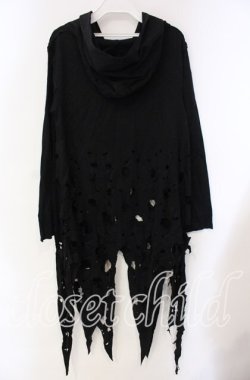 画像3: STIGMATA / クラッシュダメージパーカー  ブラック O-25-10-28-096-GO-TO-IG-OS